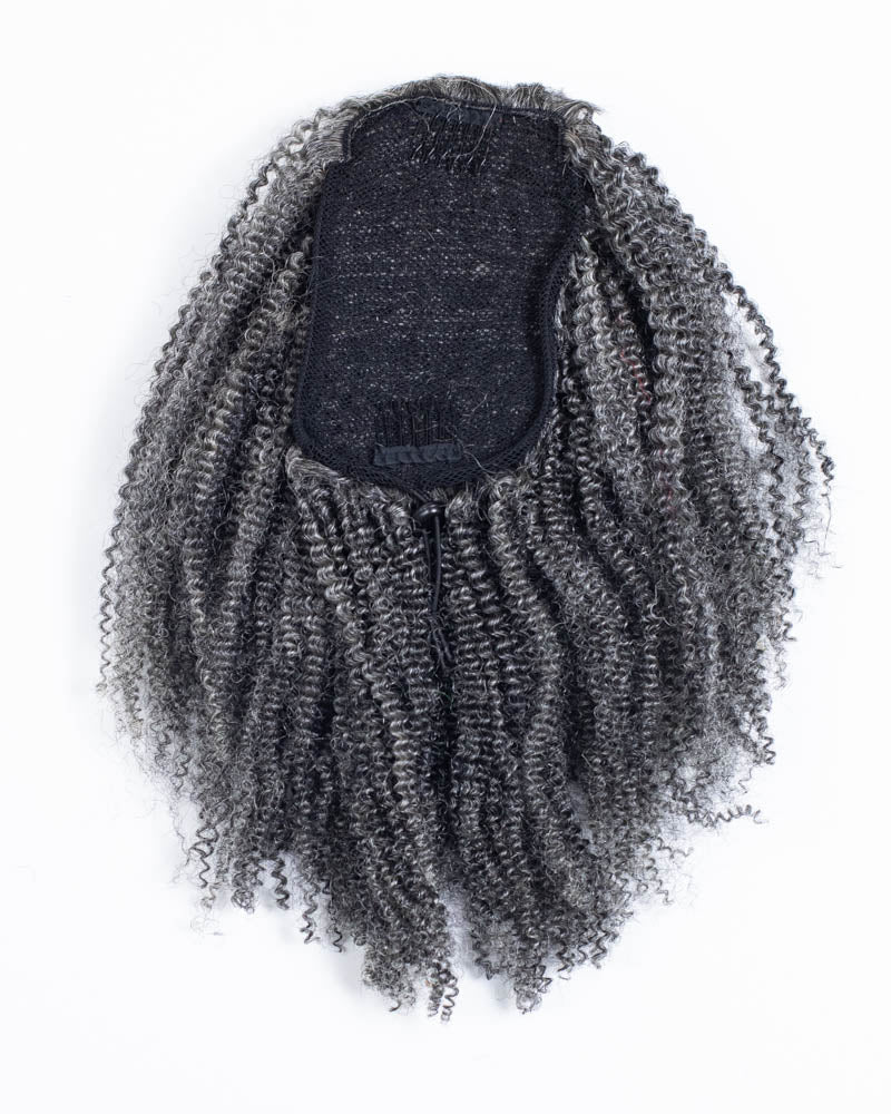 16" Silver Kinky Ponytail - HCK-179
