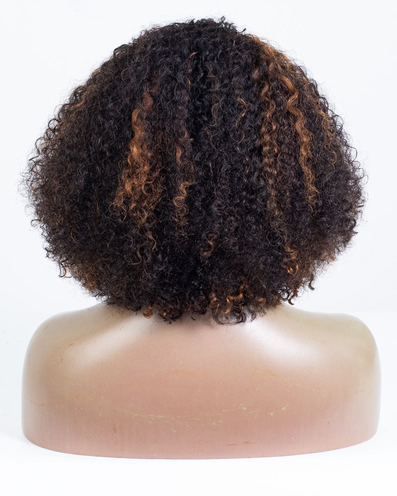 16" Coily 3 in 1 Half Wig - HCT-229