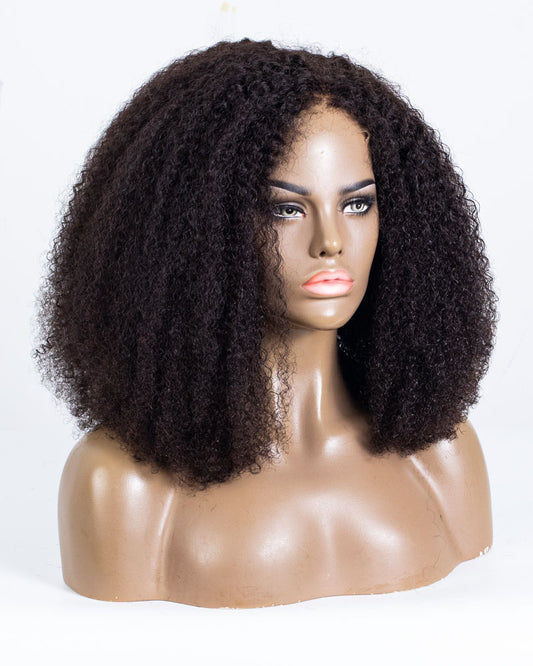 Labor Day Special Offer: 18" Curly Lace Closure Wig (4"*4") Size M-HCT-155
