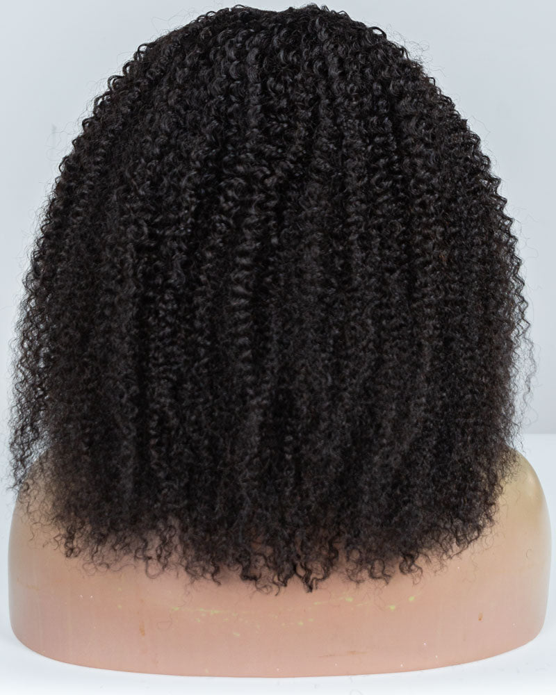 18" Coily & Curly Thinner Parting U-part Wig Size M - XQC-313