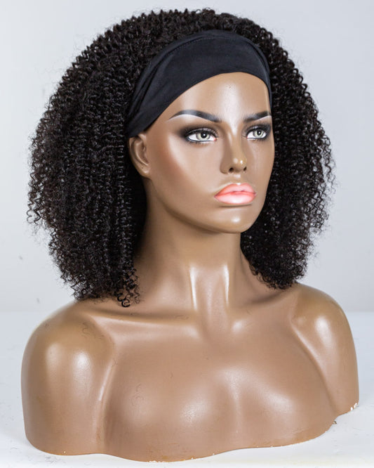 16" Coily & Curly Classic Headband Wig Size M - XQC-352