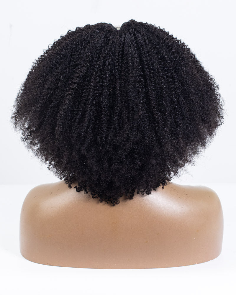 18" Kinky & Coily Thinner Parting U-Part Wig Size S - XQC-358