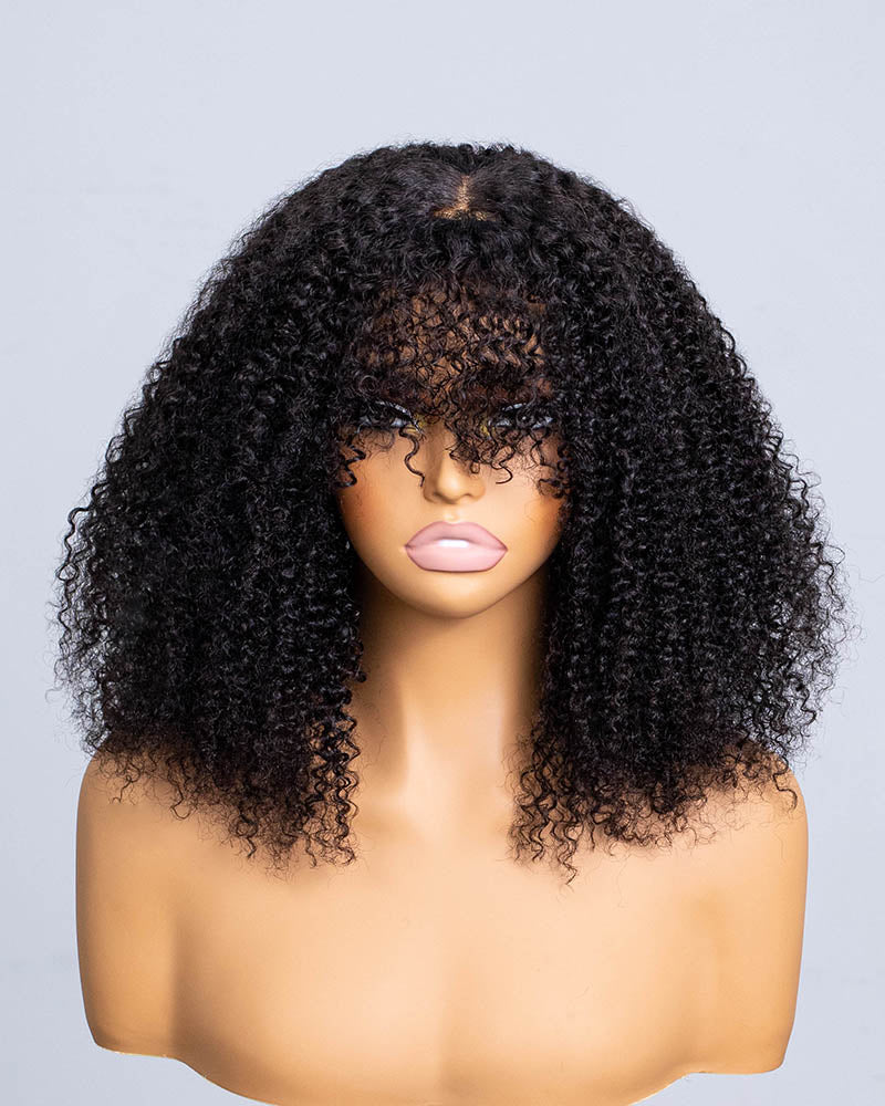 Curly Shake N Go Full Wig with Bangs- CUFB001