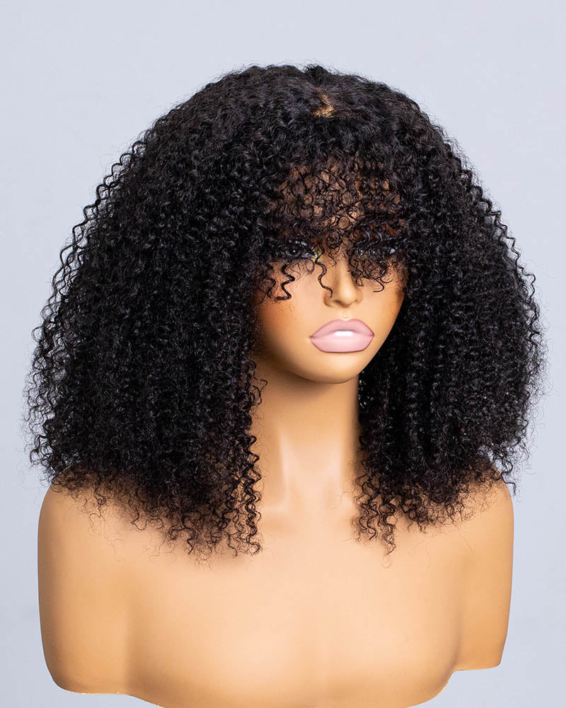 Curly Shake N Go Full Wig with Bangs- CUFB001