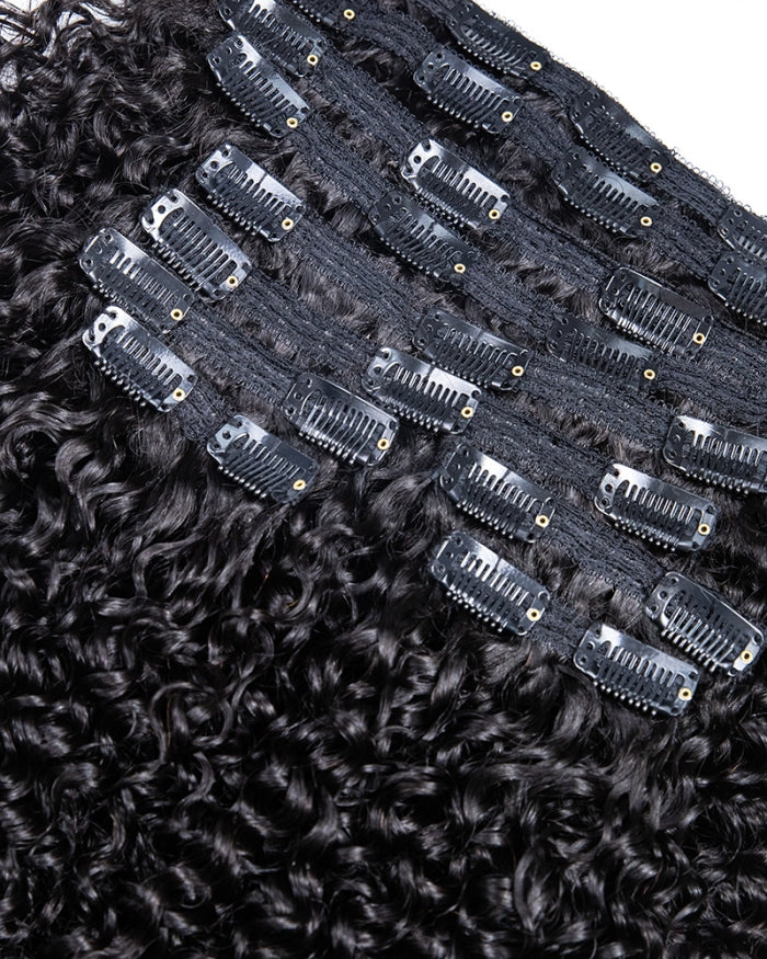 Glam Full Head Set Burmese Curly Clip-in Hair Extensions - BCCI001