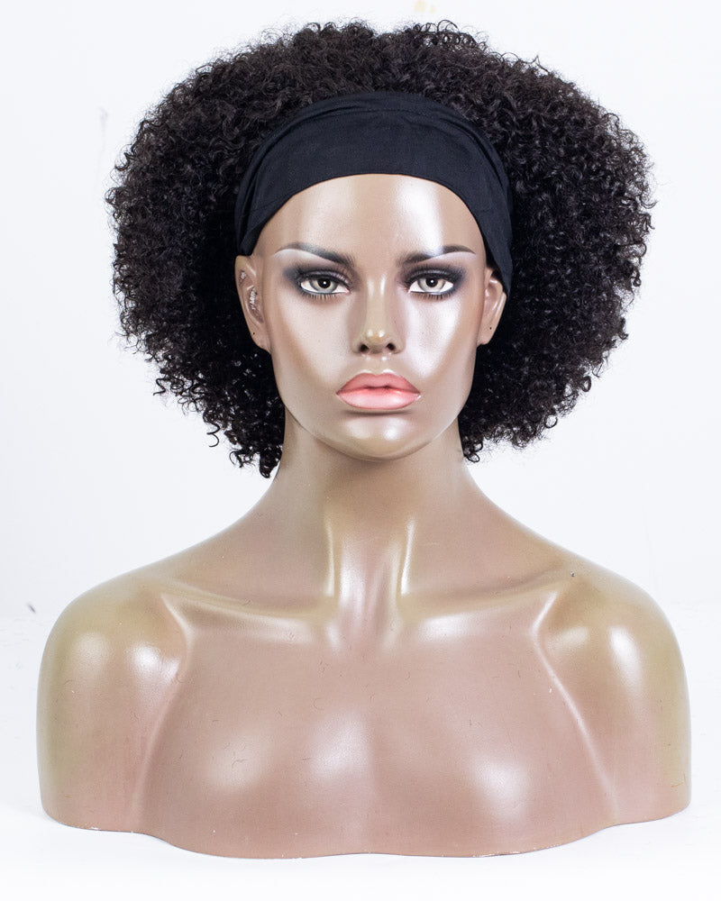 12" Curly Classic Headband Wig Size M - HCF-44