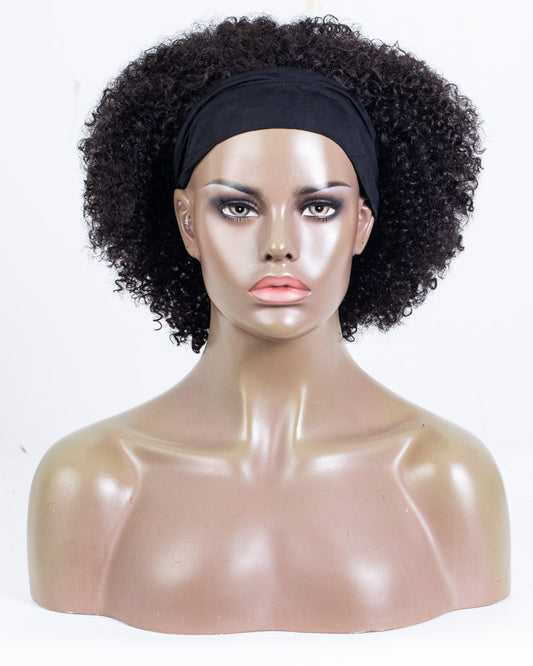 12" Curly Classic Headband Wig Size M - HCF-44