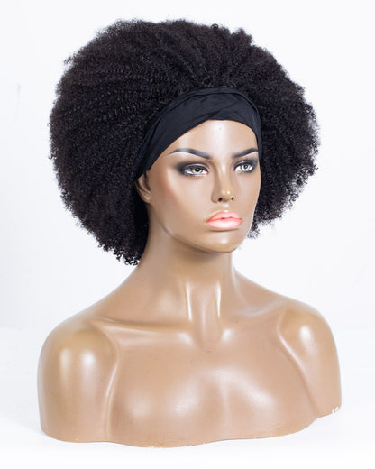 14" Kinky Classic Headband Wig Size M - HCF-47