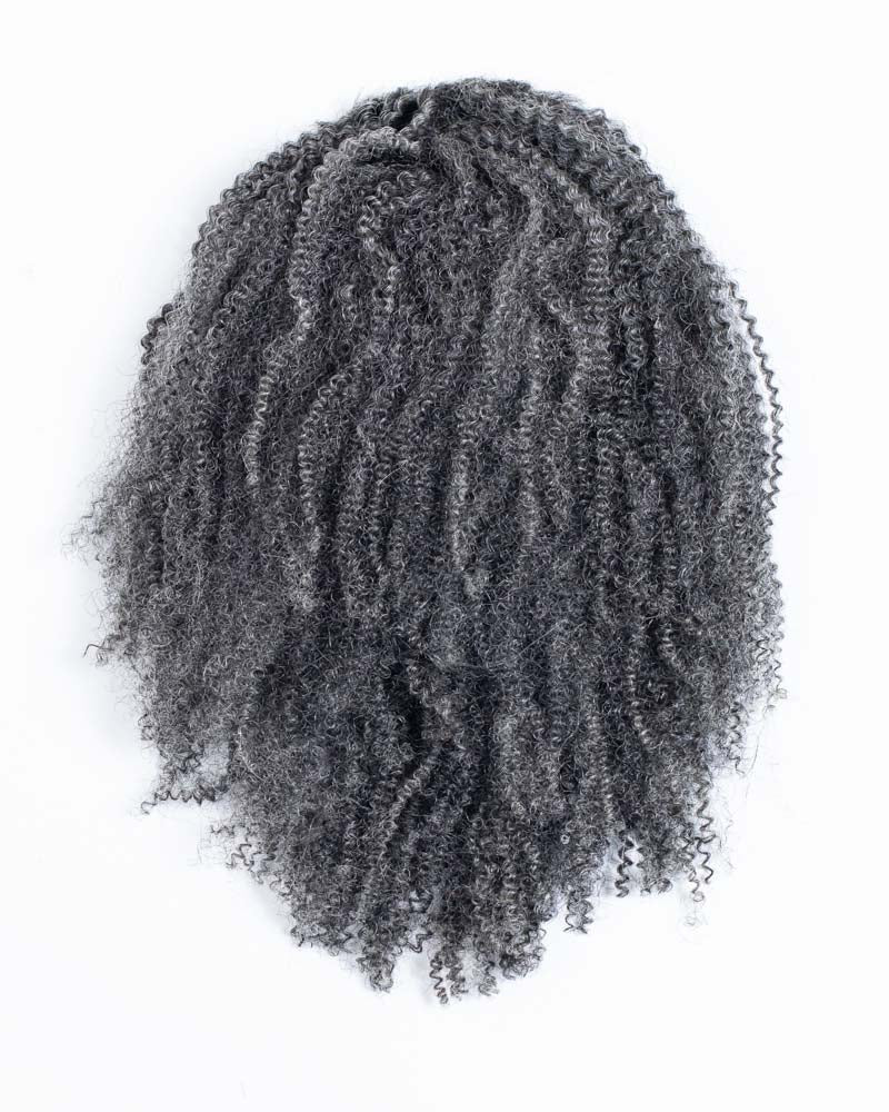 16" Silver Kinky Ponytail - HCK-179
