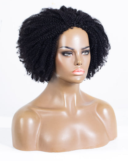 14" Kinky 3 in 1 Half Wig - HCT-185