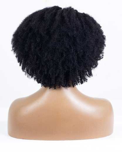 14" Kinky 3 in 1 Half Wig - HCT-185