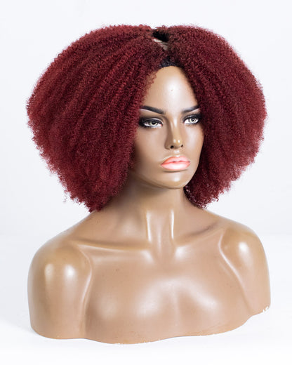 16" Kinky Seamless Thin Part Wig - HCT-191