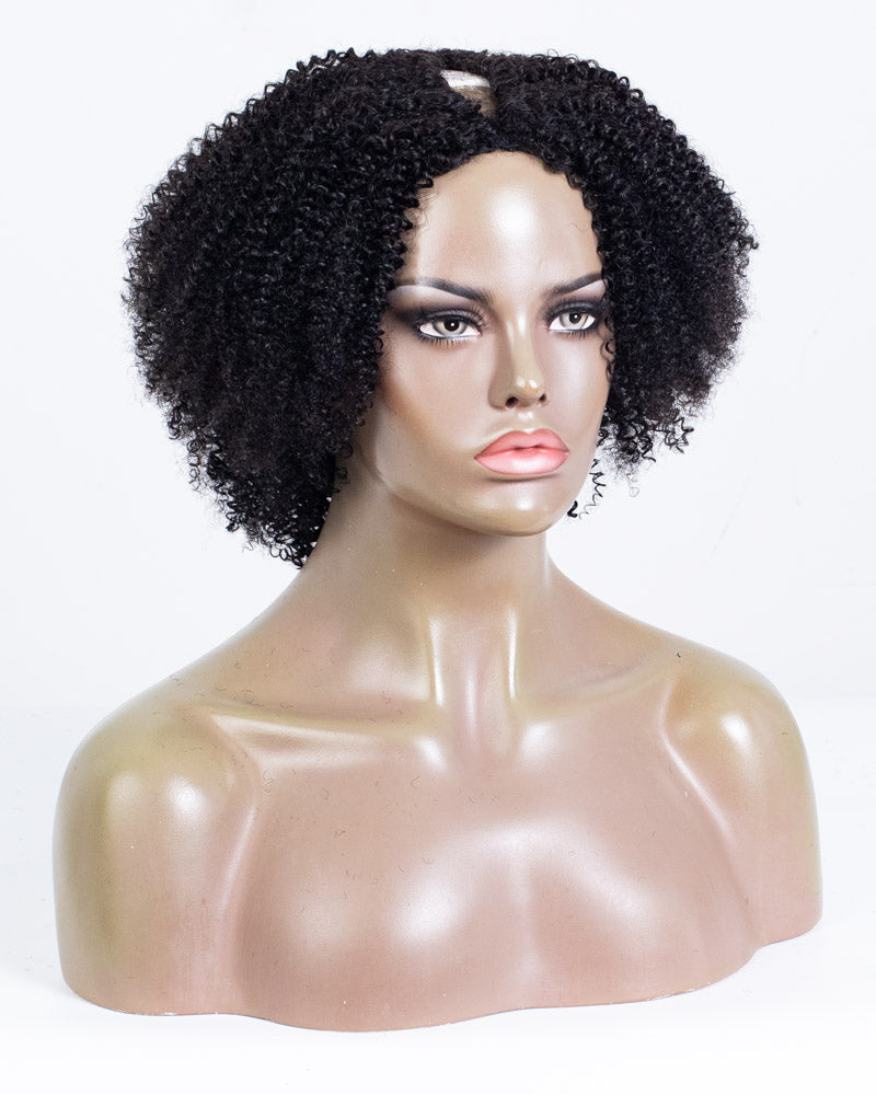 12" Coily Seamless Thin Part Wig - HCT-220