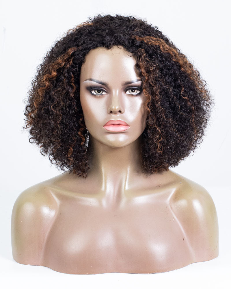 16" Coily 3 in 1 Half Wig - HCT-229