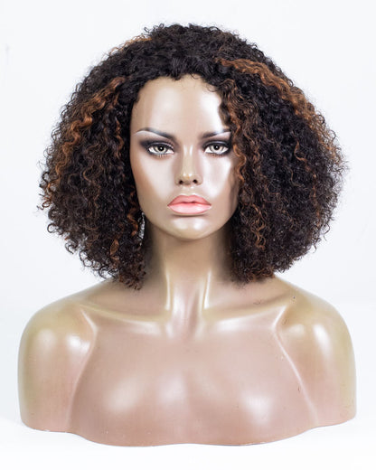 16" Coily 3 in 1 Half Wig - HCT-229