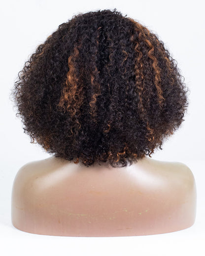 16" Coily 3 in 1 Half Wig - HCT-229