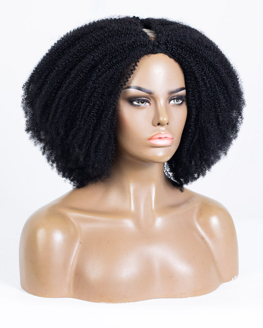 18" Kinky Seamless Thin Part Wig - HCT-230