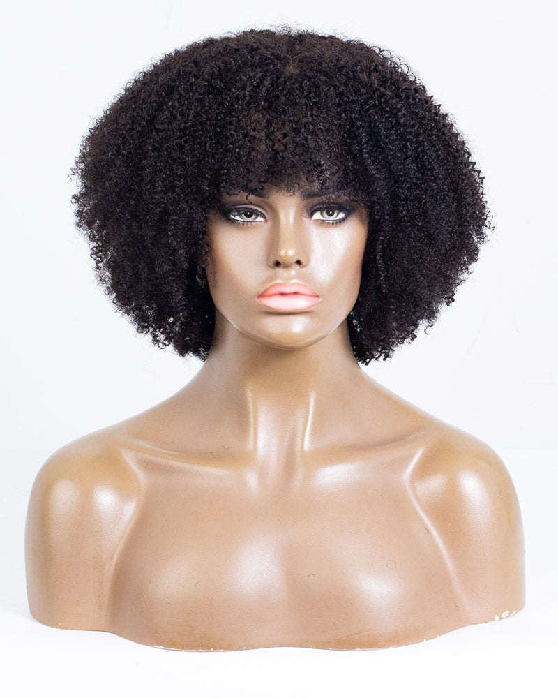14" Coily Shake N Go Full Wig with Bangs - HCT-231