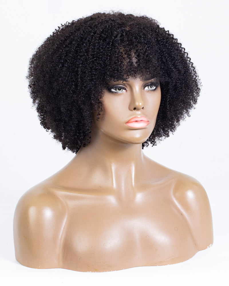 14" Coily Shake N Go Full Wig with Bangs - HCT-231