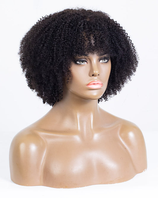 14" Coily Shake N Go Full Wig with Bangs - HCT-231