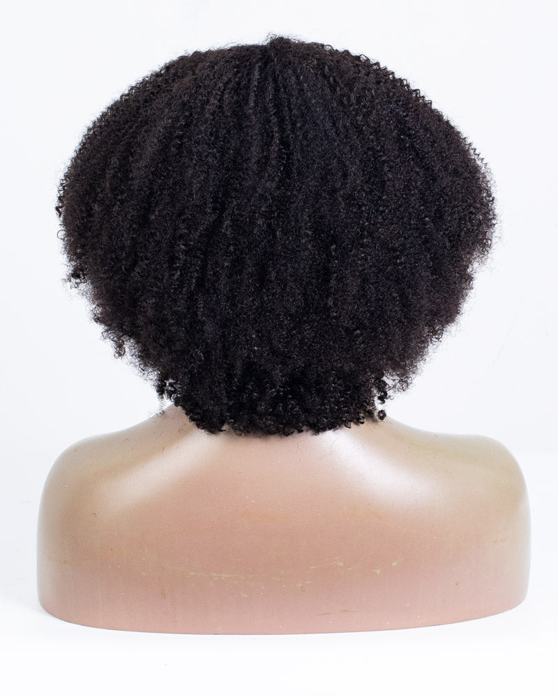14" Kinky & Coily Shake N Go Full Wig with Bangs - HCT-235