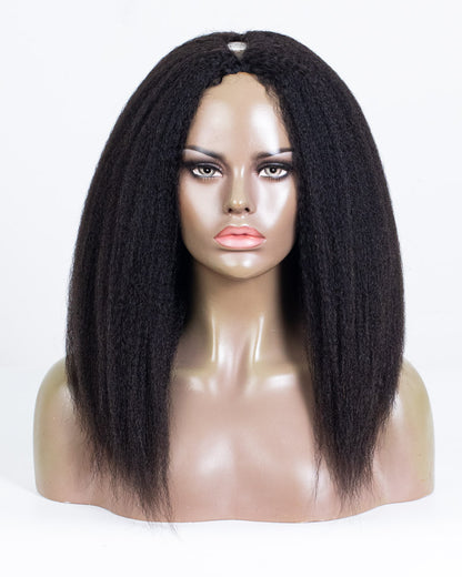 16" Kinky Blow-out Seamless Thin Part Wig - HCT-237