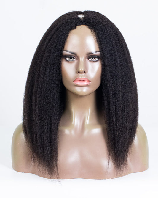 16" Kinky Blow-out Seamless Thin Part Wig - HCT-237