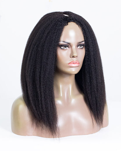 16" Kinky Blow-out Seamless Thin Part Wig - HCT-237