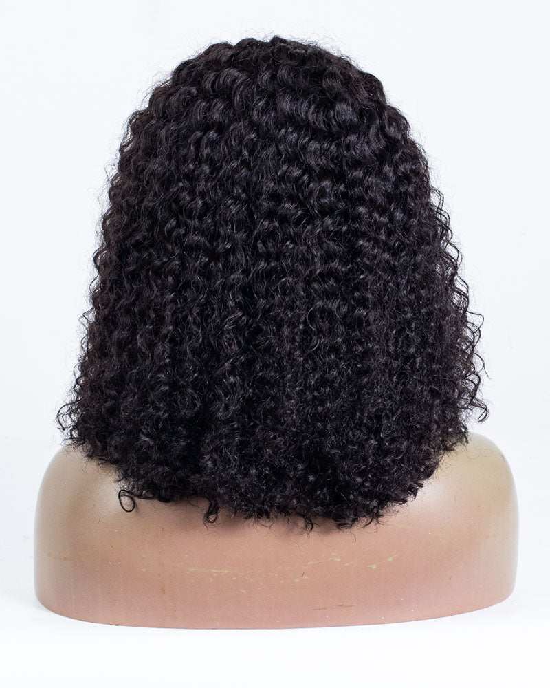 Labor Day Special Offer: 18" Burmerse Curly Lace Closure Wig (4"*4") Size S-HCT-150