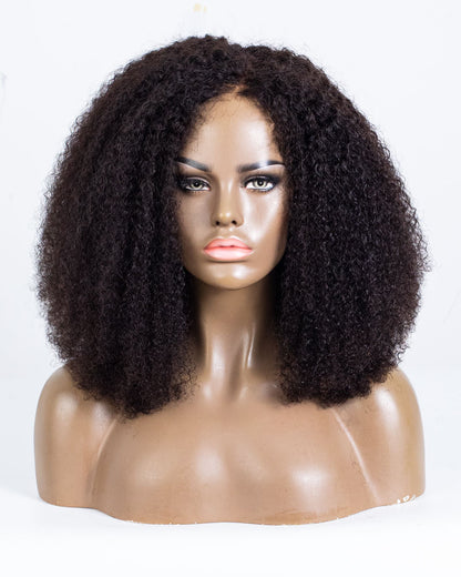 Labor Day Special Offer: 18" Curly Lace Closure Wig (4"*4") Size M-HCT-155