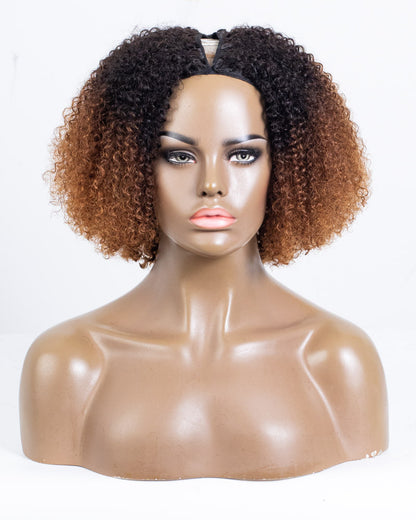 14" Coily  V-part Wig Size S - HCT-201