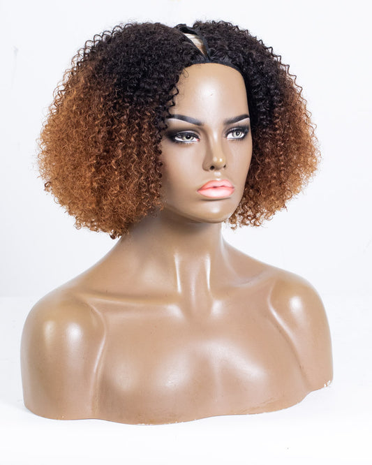 14" Coily  V-part Wig Size S - HCT-201