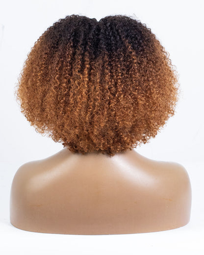 14" Coily  V-part Wig Size S - HCT-201
