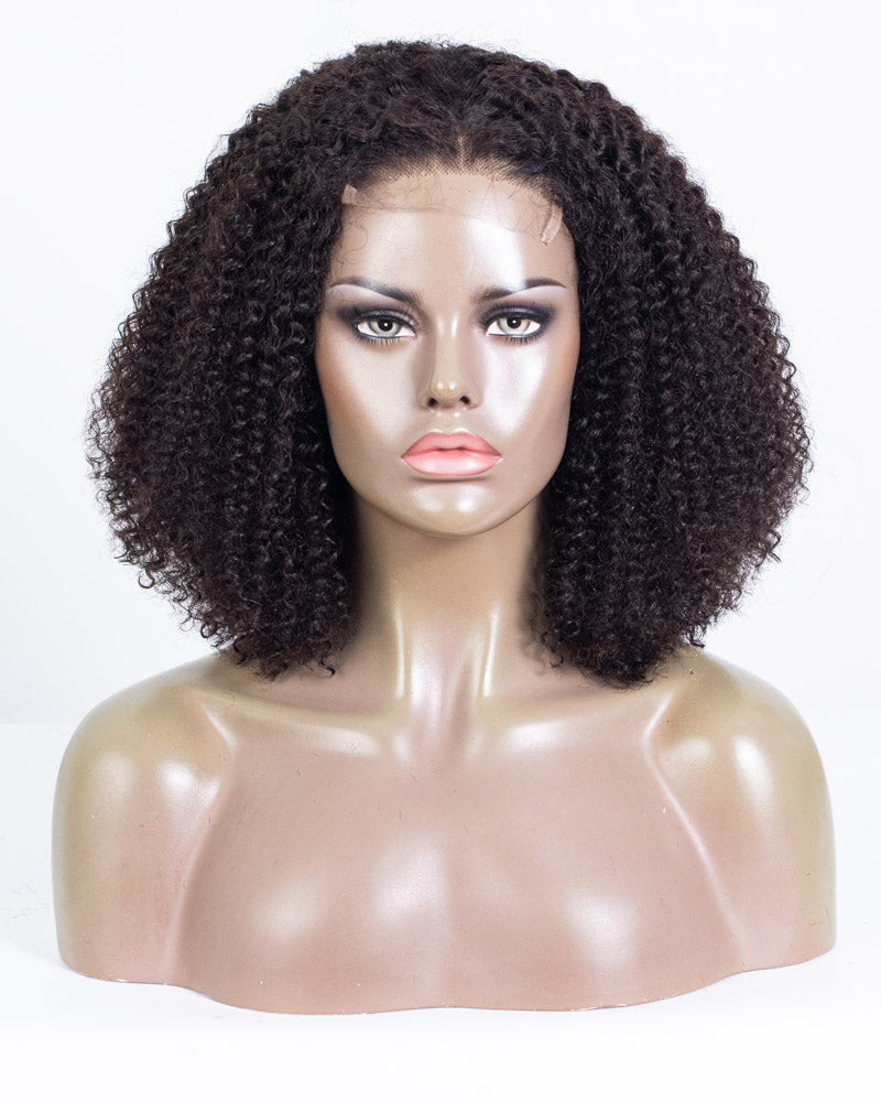 18" Curly Lace Closure Wig (4"*4") Size M-HCT-206