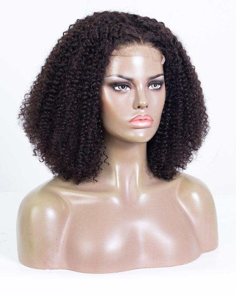 18" Curly Lace Closure Wig (4"*4") Size M-HCT-206