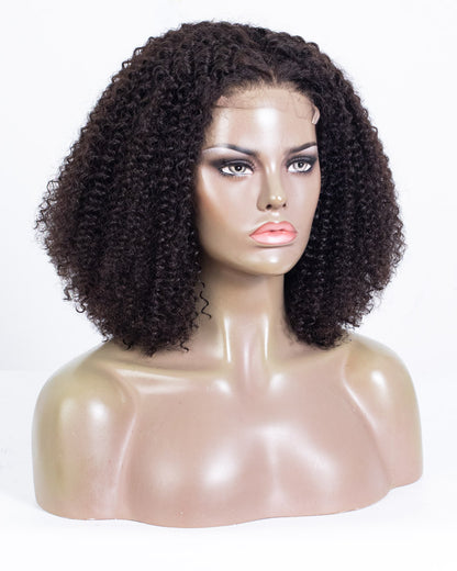 18" Curly Lace Closure Wig (4"*4") Size M-HCT-206