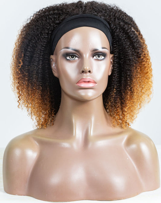 18" Coily Classic Headband Wig Size S - HF-180