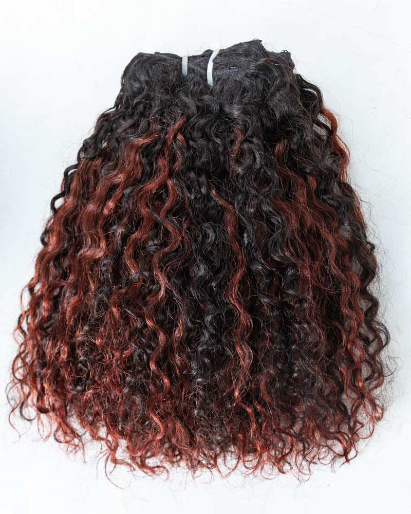 14" Burmese Curly Clip-in - HK-496