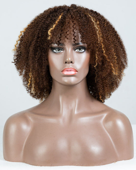 16" Coily Lace Front Wig(13"*1") Size S- HT-482