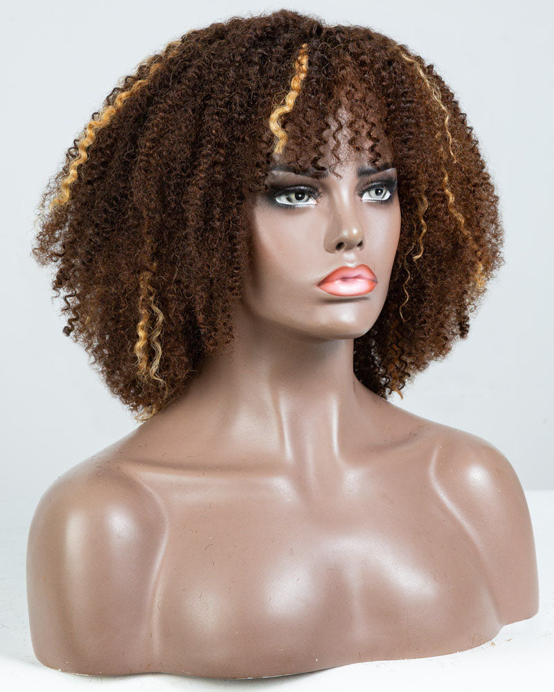 16" Coily Lace Front Wig(13"*1") Size S- HT-482