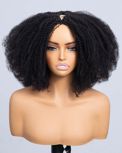Kinky Seamless Thin Part Wig-KVW001