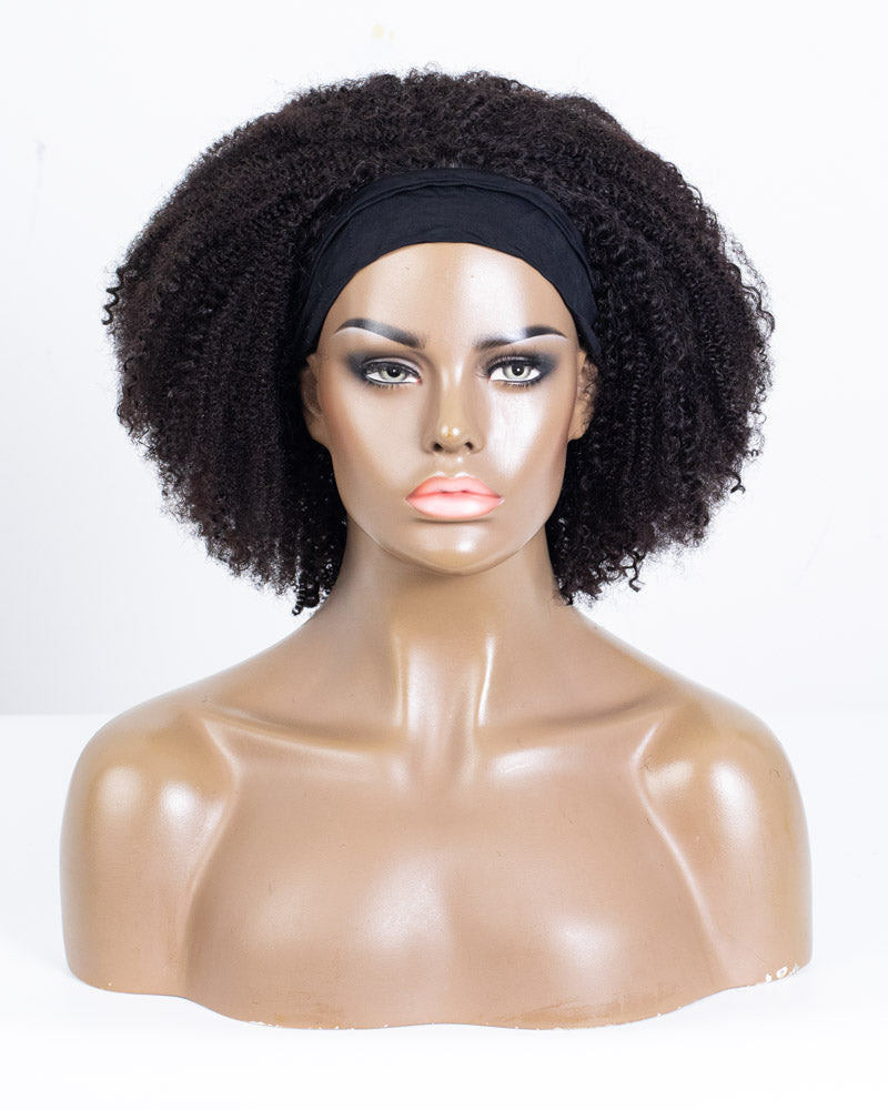 Labor Day Special Offer: 14" Kinky & Curly Classic Headband Wig Size M - OHT-003