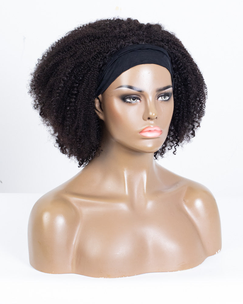 Labor Day Special Offer: 14" Kinky & Curly Classic Headband Wig Size M - OHT-003