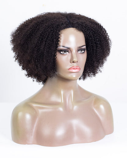 Labor Day Special Offer: 14" Coily Thinner Parting U-part Wig Size M - OHT-005