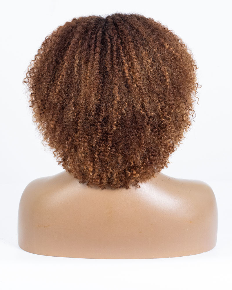 Labor Day Special Offer: 14" Coily Lace Closure Wig (5"*5") Size S - OHT-012