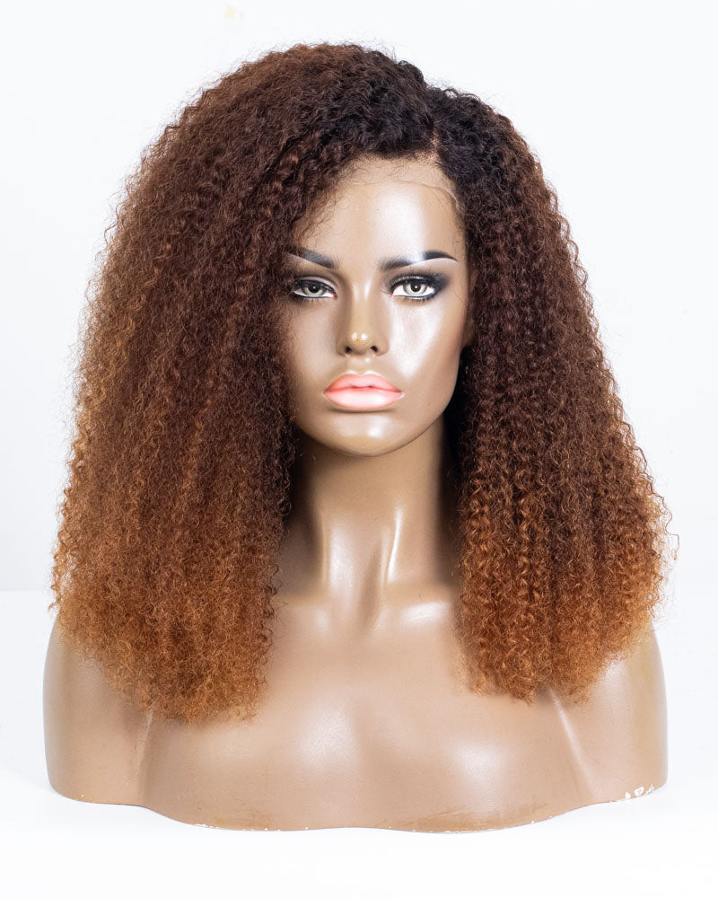 Labor Day Special Offer: 18" Coily Lace Closure Wig (5"*5") Size S - OHT-016