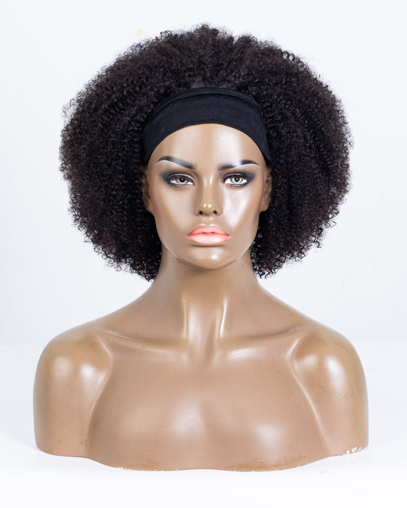 Labor Day Special Offer: 14" Coily Classic Headband Wig Size S - OHT-018