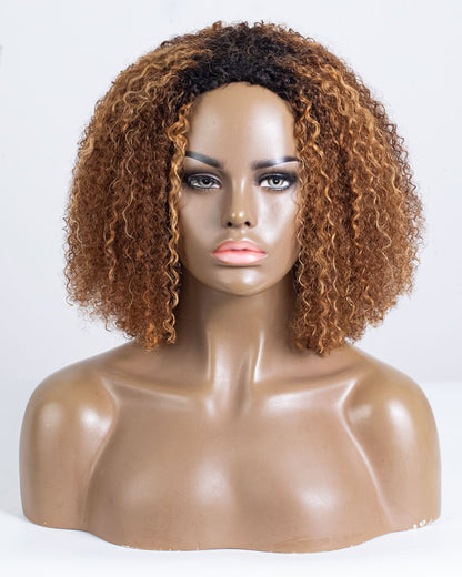 16" Coily 3 in 1 Half Wig - OHT-025