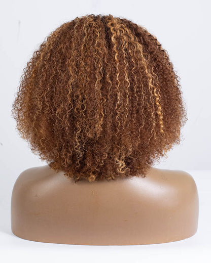 16" Coily 3 in 1 Half Wig - OHT-025