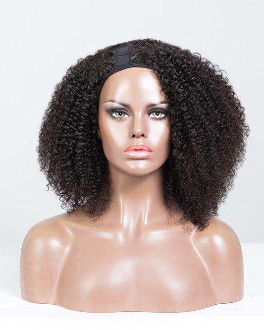 16" Curly U-part Wig Size M - XQC-142